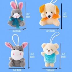 28 Pack Mini Animals Plush Toy Stuffed Animals Set Cute Small Animals Plush Keychain Decoration for Themed Parties Kindergart...