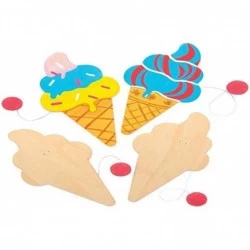 AT991 Ice Cream Color in Biff Bats - Pack of 5 for Kids Arts and Crafts Projects $17.12 Craft Kits