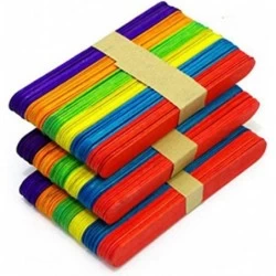 150 Pcs 6" Natural Jumbo Colored Wood Craft Sticks Perfect for DIY Crafts Creative Designs $16.29 Kids' Drawing & Writing Boards