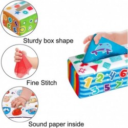 Tissue Toy for Baby Montessori Tissue Box Toys for Babies 6-12 Months Soft Crinkle Sensory Toy Dance Scarves Early Learning T...