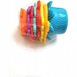 Baby Stack Cups Toys (Orange Purple Pink Light Green Red Lime Yellow Blue) $13.62 Bathtub Toys