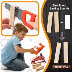 KidEwan Kids Tool Set with Electric Toy Drill Pretend Play Construction Toy Toddlers Tools Kit Educational Gift for Kids Boys...