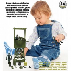 Military Lookout Watch Tower 16 Piece Play Set with Accessories. Green $33.59 Play Figure Playsets