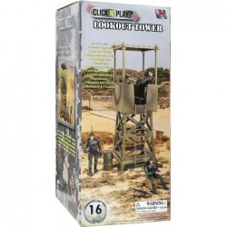 Military Lookout Watch Tower 16 Piece Play Set with Accessories. Green $33.59 Play Figure Playsets