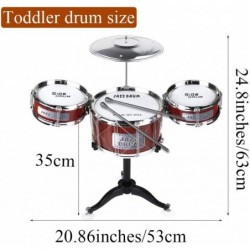 Kids Drum Set Plastic Toy Drum Set for Kids 1 - 5 Years Old Boys Girls Musical Instruments Playing Beats Toys Ideal Gift Toy ...