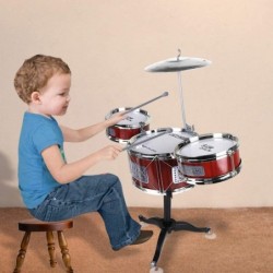 Kids Drum Set Plastic Toy Drum Set for Kids 1 - 5 Years Old Boys Girls Musical Instruments Playing Beats Toys Ideal Gift Toy ...