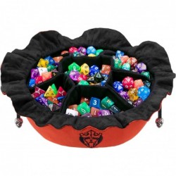 Immense Dice Bags with Pockets - Burnt Orange - Capacity 150+ Dice - Great for Dice Hoarders [Patented Design] $50.94 Game Ac...