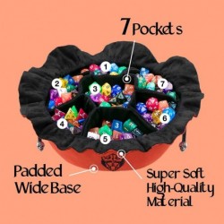 Immense Dice Bags with Pockets - Burnt Orange - Capacity 150+ Dice - Great for Dice Hoarders [Patented Design] $50.94 Game Ac...