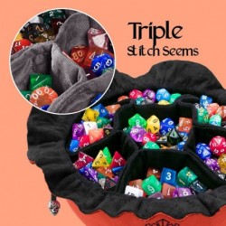 Immense Dice Bags with Pockets - Burnt Orange - Capacity 150+ Dice - Great for Dice Hoarders [Patented Design] $50.94 Game Ac...