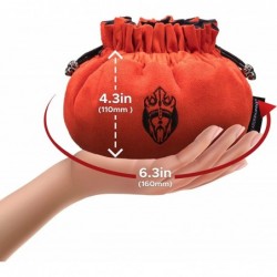 Immense Dice Bags with Pockets - Burnt Orange - Capacity 150+ Dice - Great for Dice Hoarders [Patented Design] $50.94 Game Ac...