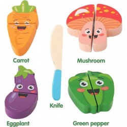 Wooden Cutting Puzzles for Kids Ages 1-5 Years Old Vegetable Toddler Puzzles Learning Toys Educational Gift for Girls and Boy...