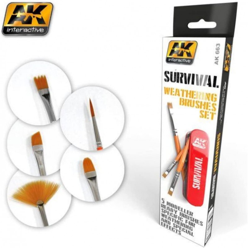 AKI663 - Survival Weathering Brushes Set $42.95 Game Accessories