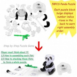 3D Crystal Puzzle Panda Gifts Desk Toys with Light-Up Base 58 Pieces $21.61 Executive Desk Toys