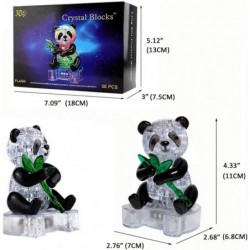 3D Crystal Puzzle Panda Gifts Desk Toys with Light-Up Base 58 Pieces $21.61 Executive Desk Toys