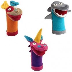 Cate & Levi Softy Puppet Bundle - Shark Unicorn Dog - Special Pricing - Made in Canada $81.09 Hand Puppets