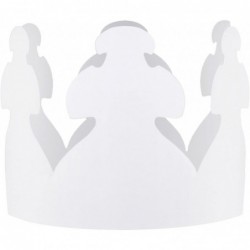 White Paper Crowns Customizable-Durable Party Hats-Made in USA-144 Pack 144 Pieces Count $70.32 Kids' Party Hats