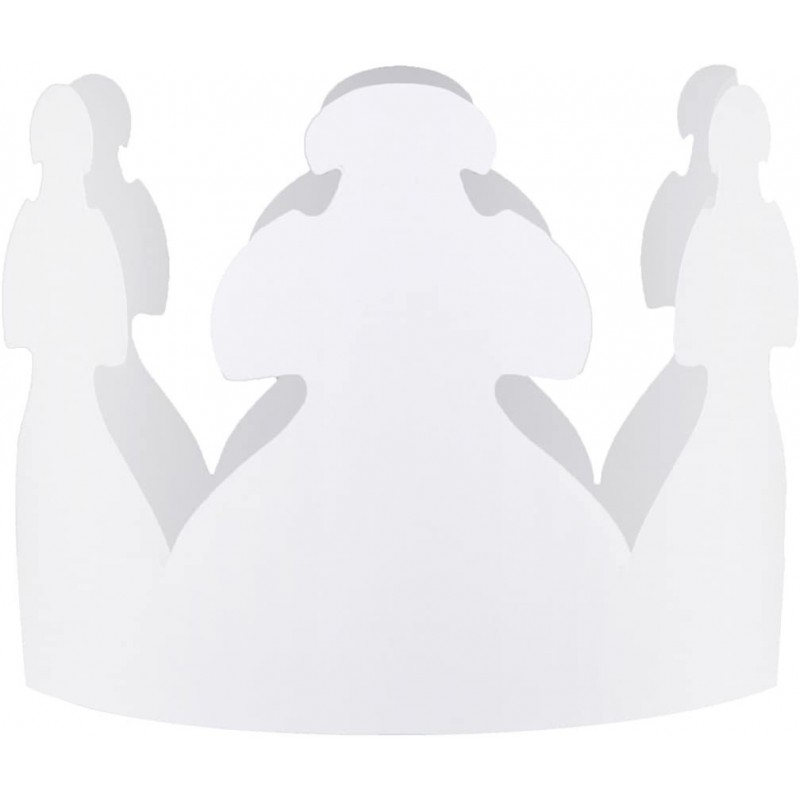 White Paper Crowns Customizable-Durable Party Hats-Made in USA-144 Pack 144 Pieces Count $70.32 Kids' Party Hats