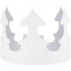 White Paper Crowns Customizable-Durable Party Hats-Made in USA-144 Pack 144 Pieces Count $70.32 Kids' Party Hats