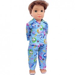 18 Inch Boy Doll Clothes and Shoes - 2 Pajamas Bathrobe 2 Underpants and 1 Slippers for 18 Inch Boy Doll Nightgown Sleepwear ...