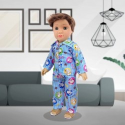 18 Inch Boy Doll Clothes and Shoes - 2 Pajamas Bathrobe 2 Underpants and 1 Slippers for 18 Inch Boy Doll Nightgown Sleepwear ...