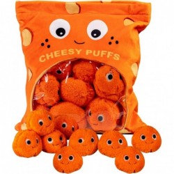 Cheesy Puffs Plush Toy Balls Puff Cheese Puff Stuffed Toy Game Pillow Cushion Cute Plush Pillow Throw Pillow Creative Removab...