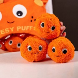 Cheesy Puffs Plush Toy Balls Puff Cheese Puff Stuffed Toy Game Pillow Cushion Cute Plush Pillow Throw Pillow Creative Removab...