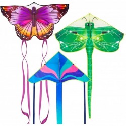 3 Pack Large Kites - Butterfly Delta Dragonfly Kites Easy to Fly for Adults Kids Beach Park Outdoor Game Activities $56.45 Ki...