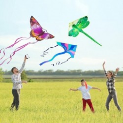 3 Pack Large Kites - Butterfly Delta Dragonfly Kites Easy to Fly for Adults Kids Beach Park Outdoor Game Activities $56.45 Ki...