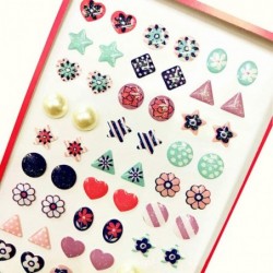 240 Piece Sticker Earrings 3D Gems Sticker Girls Sticker Earrings Self-Adhesive Glitter Craft Crystal Stickers $15.11 Kids' D...