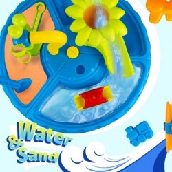 Water Table for Toddlers Sand and Water Table Beach Toys Sand Toys Set Sand Molds Sandbox Toys for Boys Girls Age 1 2 3 Year ...