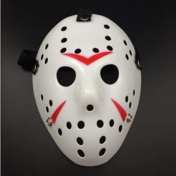 Halloween Jason Face Mask Retro Thicken Horro for Festivals Masquerade Party Carnival $18.90 Kids' Dress-Up Accessories