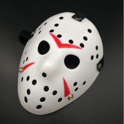 Halloween Jason Face Mask Retro Thicken Horro for Festivals Masquerade Party Carnival $18.90 Kids' Dress-Up Accessories