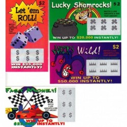 FAKE LOTTERY TICKETS - Fun Gag Joke Prank $14.80 Gags & Practical Joke Toys