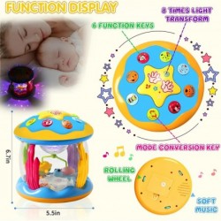 Baby Toys 12+ Months Ocean Rotating Projector - Early Education Toys 12-18 Months with Various Pacify Music/Light Kids Toddle...