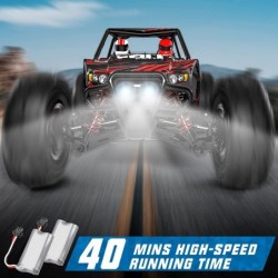 1:14 Scale RC Cars 4WD High Speed 40 Km/h Monster RC Truck for All Terrain 2.4 GHz Remote Control Car with Headlight and Two ...