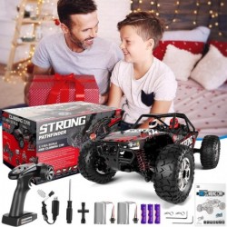 1:14 Scale RC Cars 4WD High Speed 40 Km/h Monster RC Truck for All Terrain 2.4 GHz Remote Control Car with Headlight and Two ...