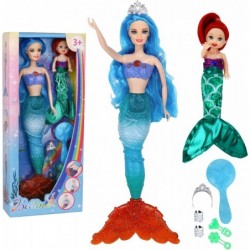 Mermaid Princess Doll for Kids Fashion Blue Hair Princess Mermaid Doll with Little Mermaid Doll Mermaid Toys with Accessories...