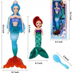 Mermaid Princess Doll for Kids Fashion Blue Hair Princess Mermaid Doll with Little Mermaid Doll Mermaid Toys with Accessories...