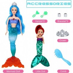 Mermaid Princess Doll for Kids Fashion Blue Hair Princess Mermaid Doll with Little Mermaid Doll Mermaid Toys with Accessories...