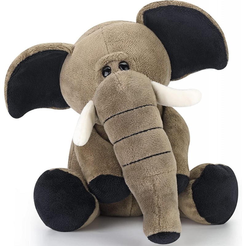 Plush Elephant Stuffed Animals Wild Animals Elephant Soft Huggable Cute Wild Elephant Plush Toy Christmas Birthday Gifts for ...