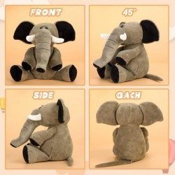 Plush Elephant Stuffed Animals Wild Animals Elephant Soft Huggable Cute Wild Elephant Plush Toy Christmas Birthday Gifts for ...