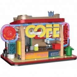 Cyberpunk Building Blocks Toy Café Kits Collectible Play Model Set and Building City Toys for Kids and Teens (712 PCS) $81.40...