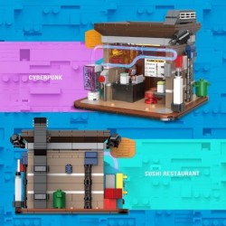 Cyberpunk Building Blocks Toy Café Kits Collectible Play Model Set and Building City Toys for Kids and Teens (712 PCS) $81.40...