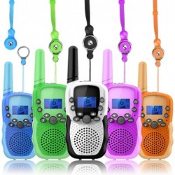 Wearable Real Walkie Talkies for Kids Long Range 5 Pack Family Radio with Flashlight Girls Boys Outdoor Camping Games Toys Ha...