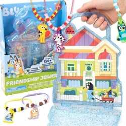 Bluey Friendship Jewelry – DIY Bracelet Kit – Beaded Friendship Bracelets – Create 6 of Your Own Charm Bracelets for Kids Age...