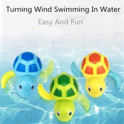 Bath Shower Toy Cute Cartoon Turtle Wind Up Bathtub Toy Baby Bath Toy for Infant Toddler Boys Girls $15.65 Bathtub Toys