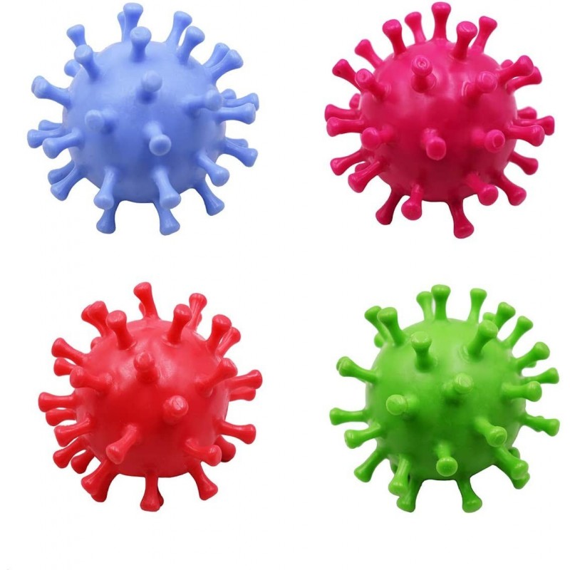 4 Pack Covid_19 Coronavirus Squeeze Stress Ball Stress Relief Tools Novelty Toy Fidget Toys for Kids Adults $25.54 Squeeze Toys