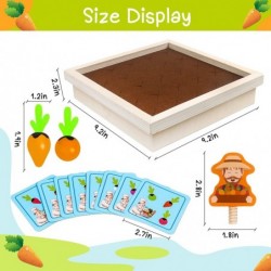 Montessori Toys Carrot Harvest Game Wooden Toy Memory Game Carrot Toy Vegetable Shape Sorting Matching Educational Toys Fine ...