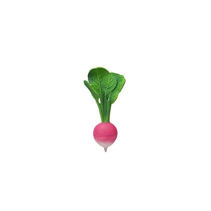 Oli & Carol Ramona The Radish Chewable Vegetable-Shaped Teething Toy for Baby Natural Hevea Rubber $34.75 Baby Teether Toys