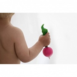 Oli & Carol Ramona The Radish Chewable Vegetable-Shaped Teething Toy for Baby Natural Hevea Rubber $34.75 Baby Teether Toys